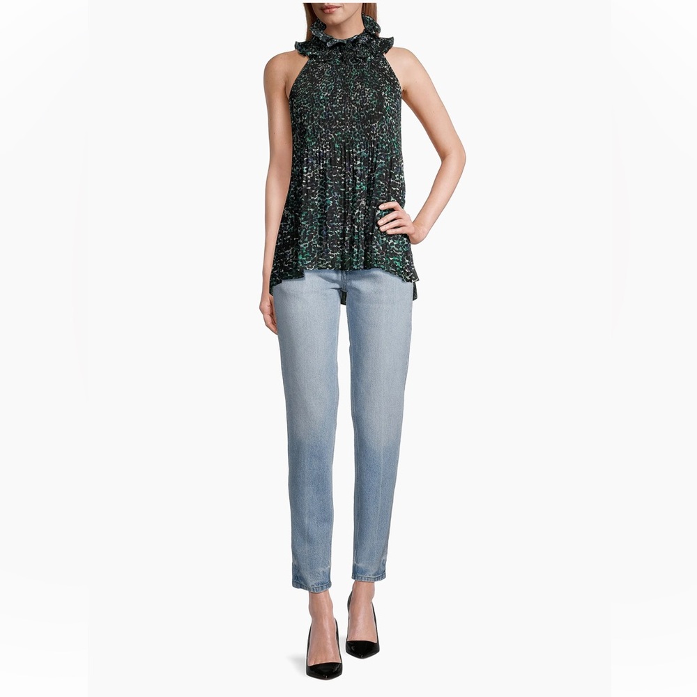 Ungaro
Emery Printed Ruffle Halter Blouse